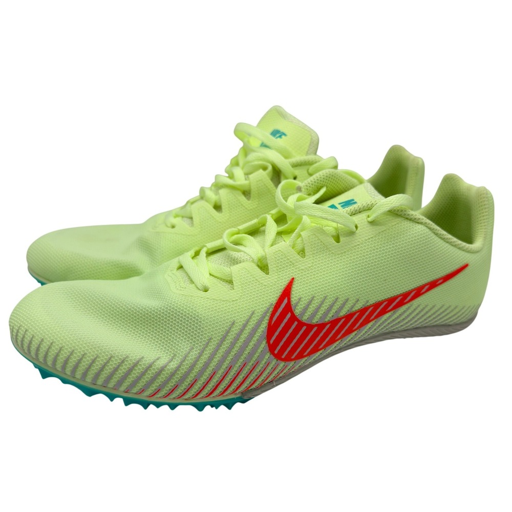 Nike‎ Zoom Rival M 9 Mens 8.5 Track Shoes Barely Volt Spikes AH1020-700